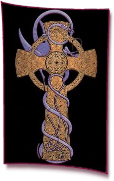 Blue Dragon Celtic Cross