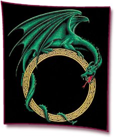 Green Dragon Celtic Circle